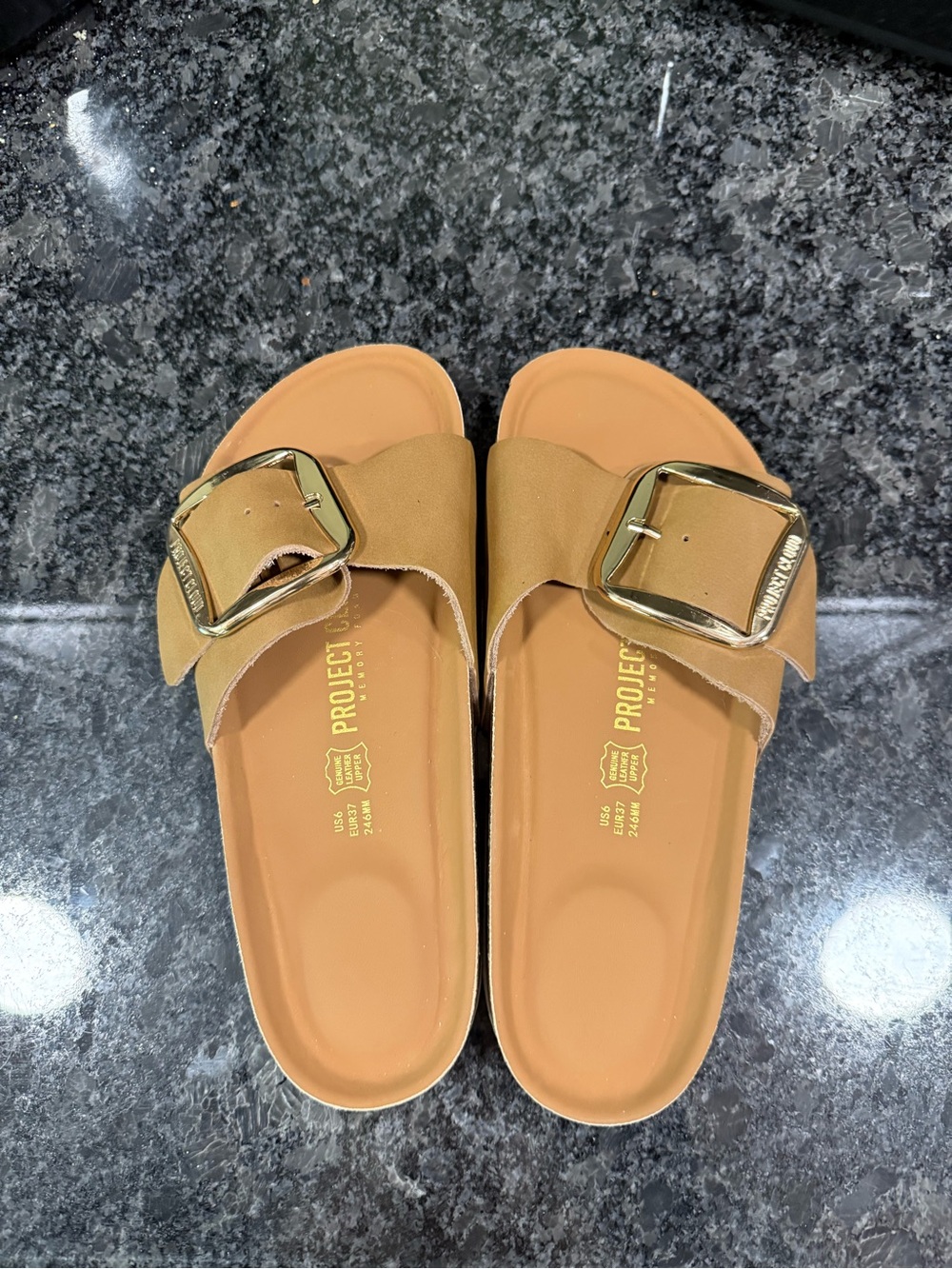 Project Cloud Large buckle sandals size 6